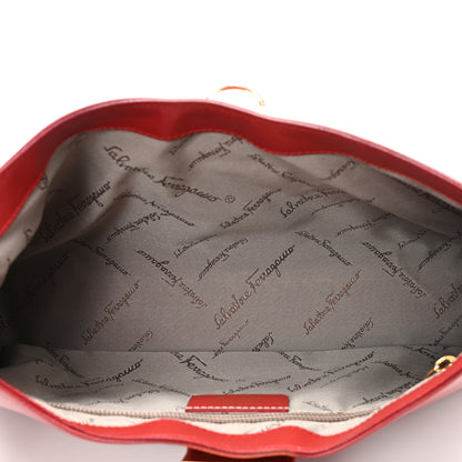 Salvatore Ferragamo Saffiano Trifolio Shoulder Bag Coral 5 of 9