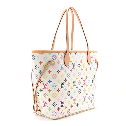 Louis Vuitton LV X TM Monogram Multicolor Neverfull MM White 4 of 11