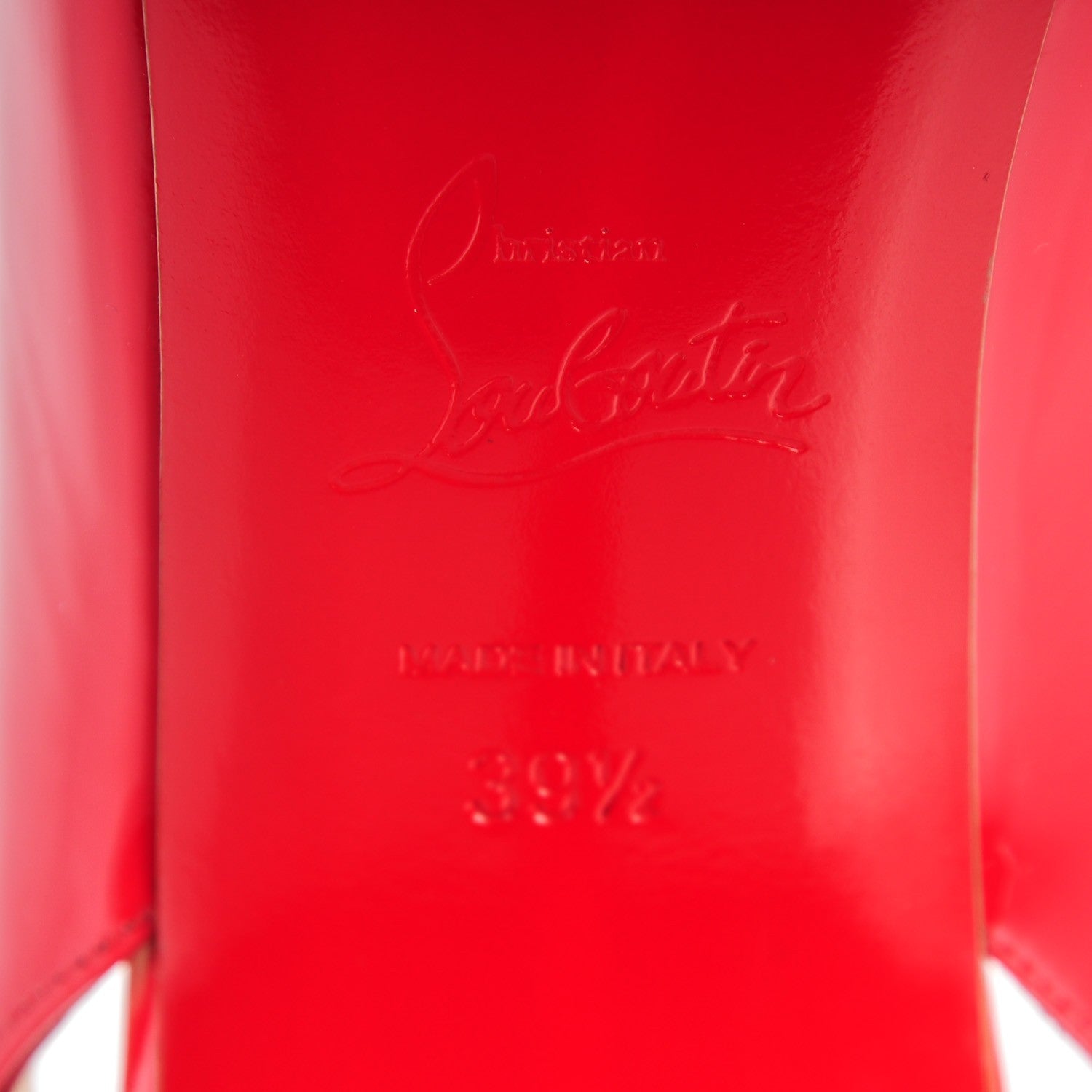 Christian Louboutin Patent Private Number 120 Pumps 39.5 Pavot 6 of 10