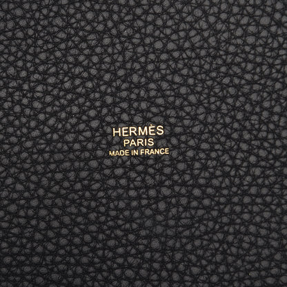 Hermes Taurillon Clemence Picotin Lock 22 MM Black 7 of 11