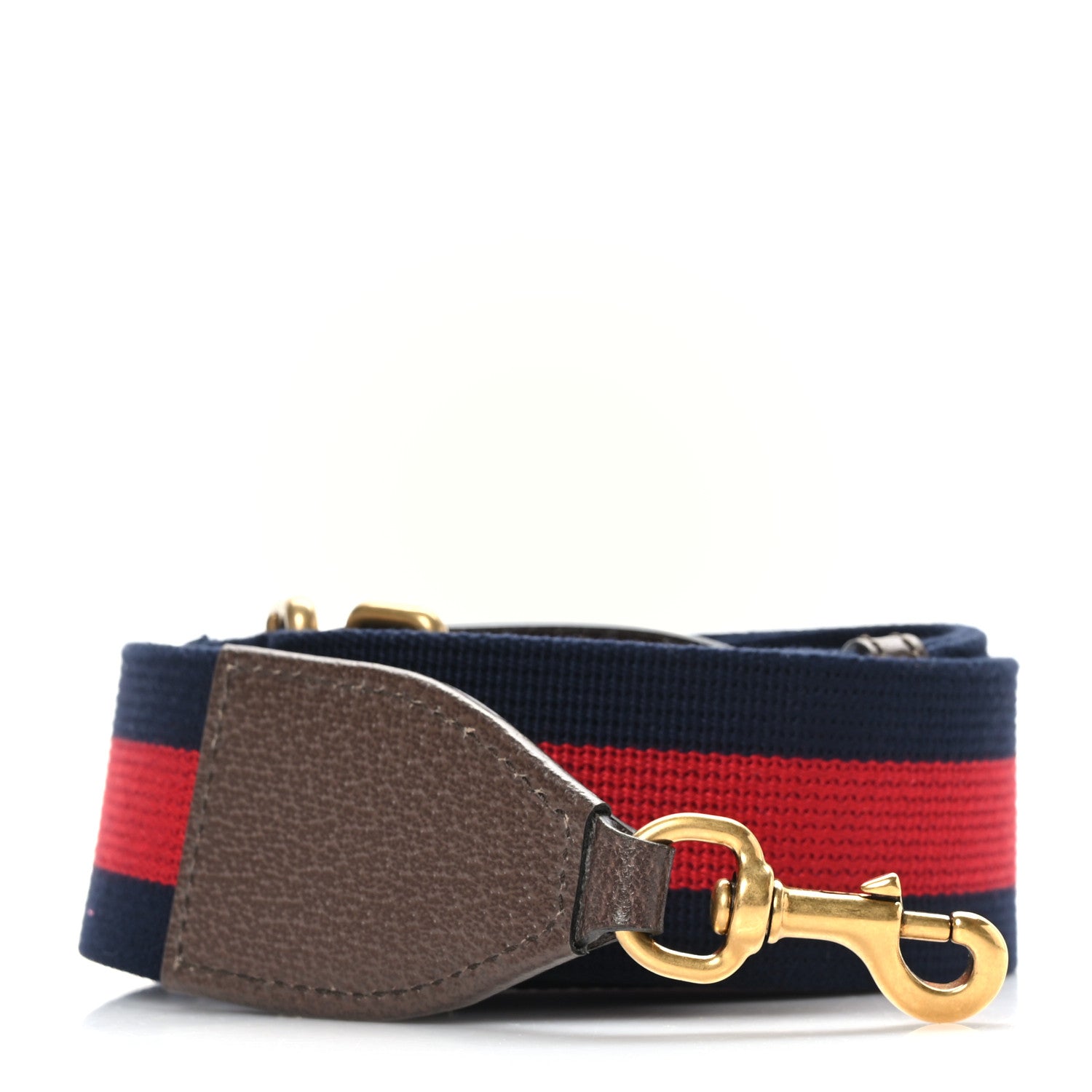 Gucci Canvas Web Shoulder Strap Navy Red 1 of 4