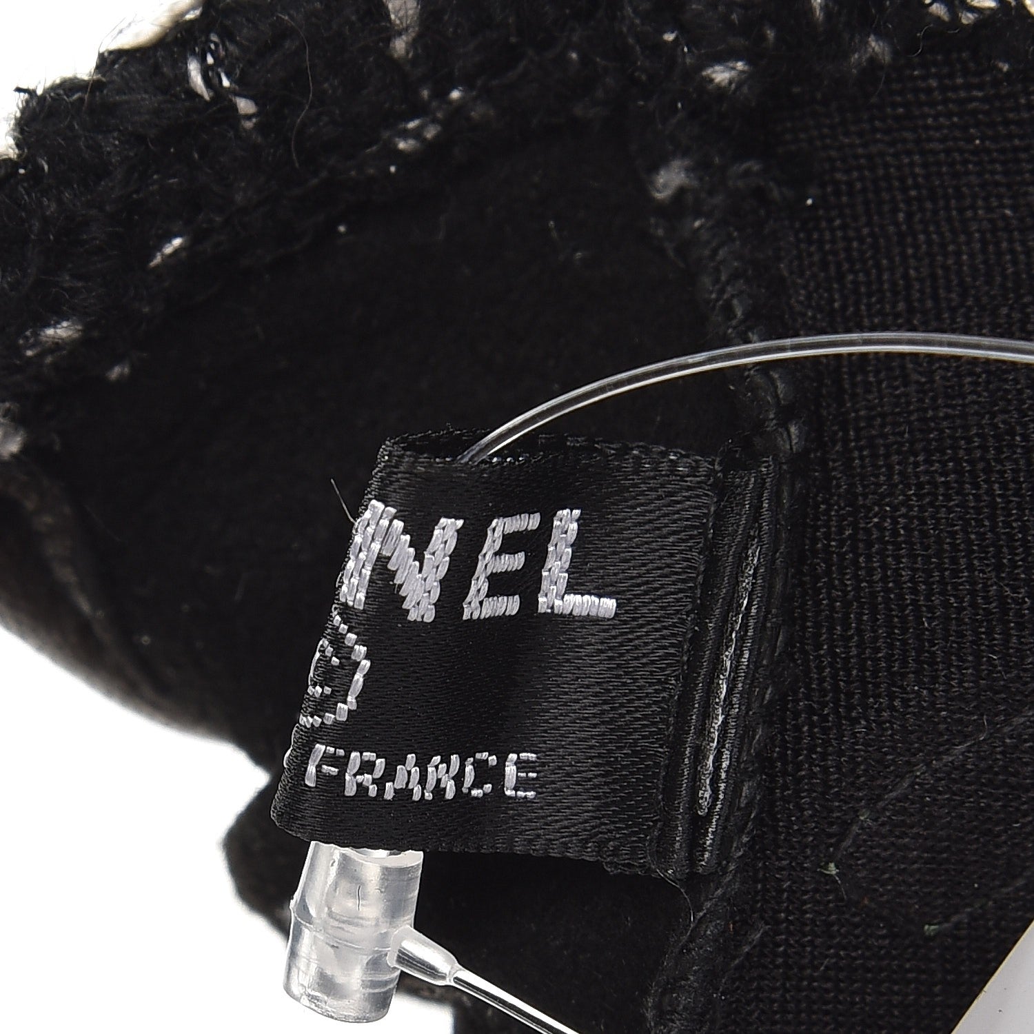 Chanel Metallic Lambskin Tweed CC Fingerless Gloves 6.5 Black Green 6 of 6