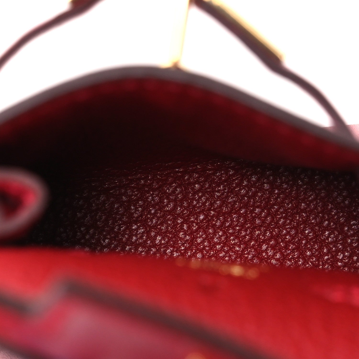 Hermes Tadelakt Mini Kelly Twilly Bag Charm Rouge Vif 4 of 6
