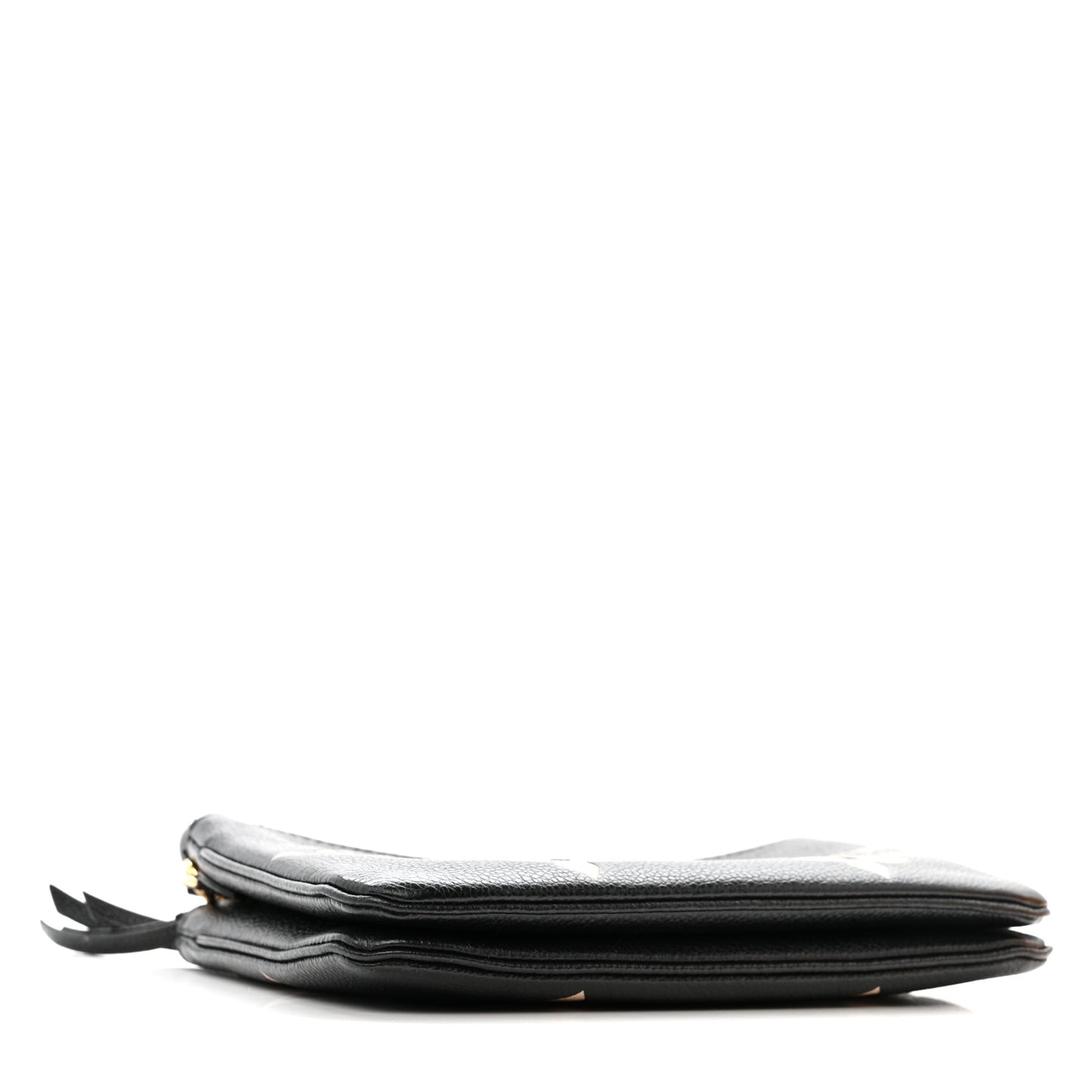 Empreinte Monogram Giant Double Zip Pochette Black Cream