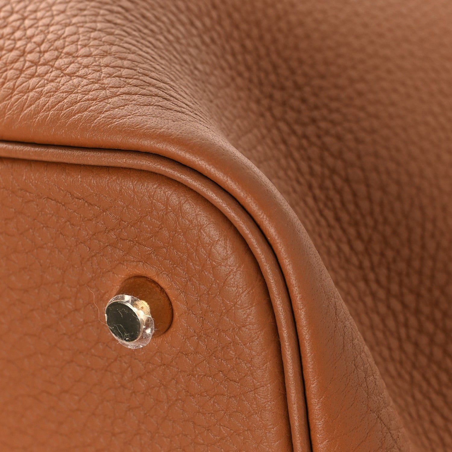 Hermes Taurillon Clemence Picotin Lock 22 MM Gold 12 of 13