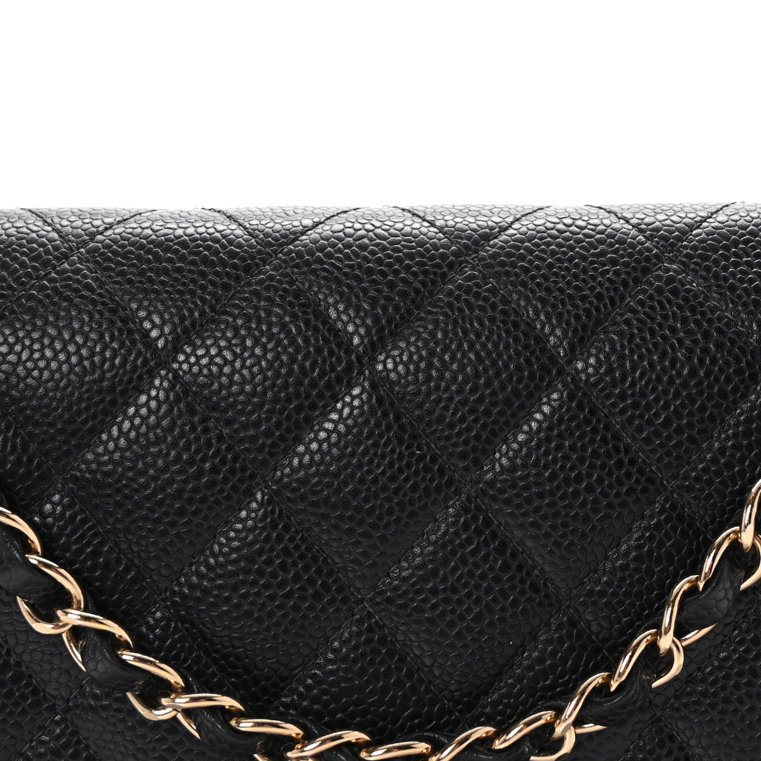Chanel Caviar Quilted Medium Double Flap Black 9 of 12