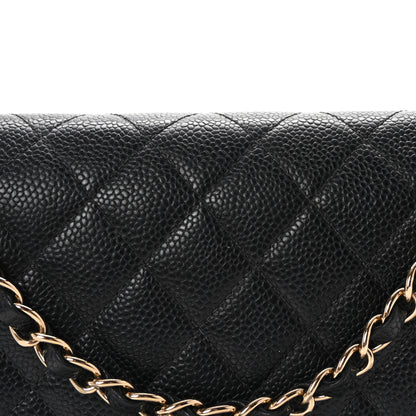 Chanel Caviar Quilted Medium Double Flap Black 9 of 12