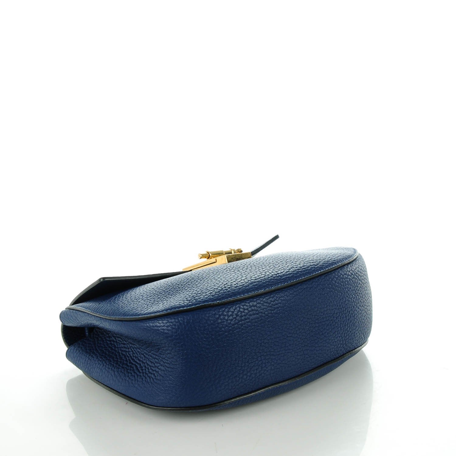 Chloe Grained Lambskin Medium Drew Shoulder Bag Royal Navy 4 of 7