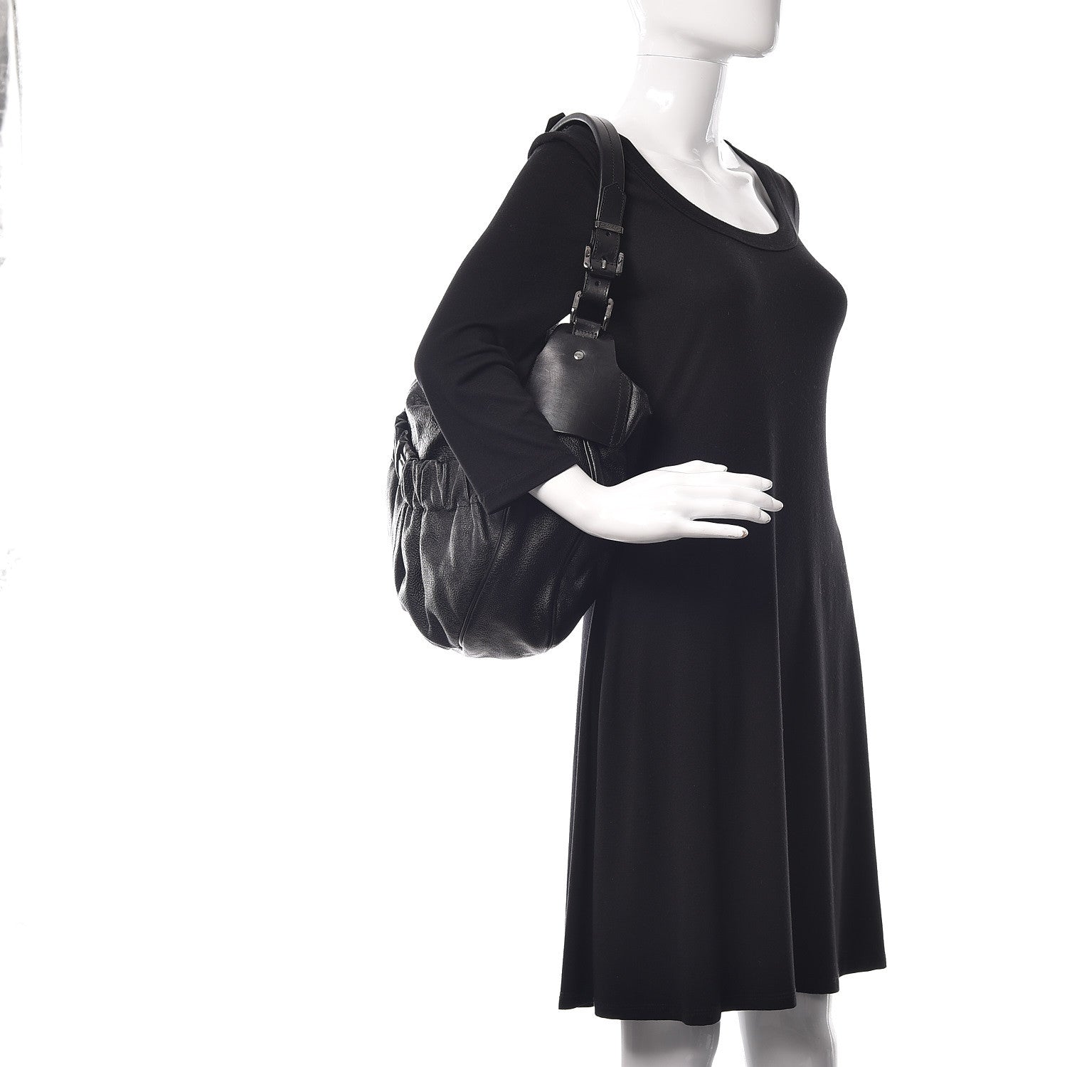Burberry Calfskin Hobo Black 2 of 13