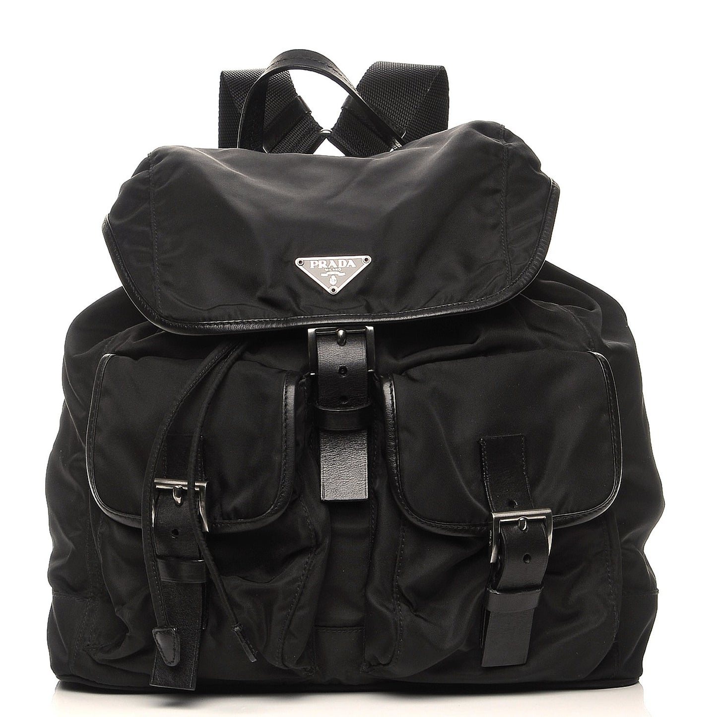 Nylon Vela Medium Backpack Black