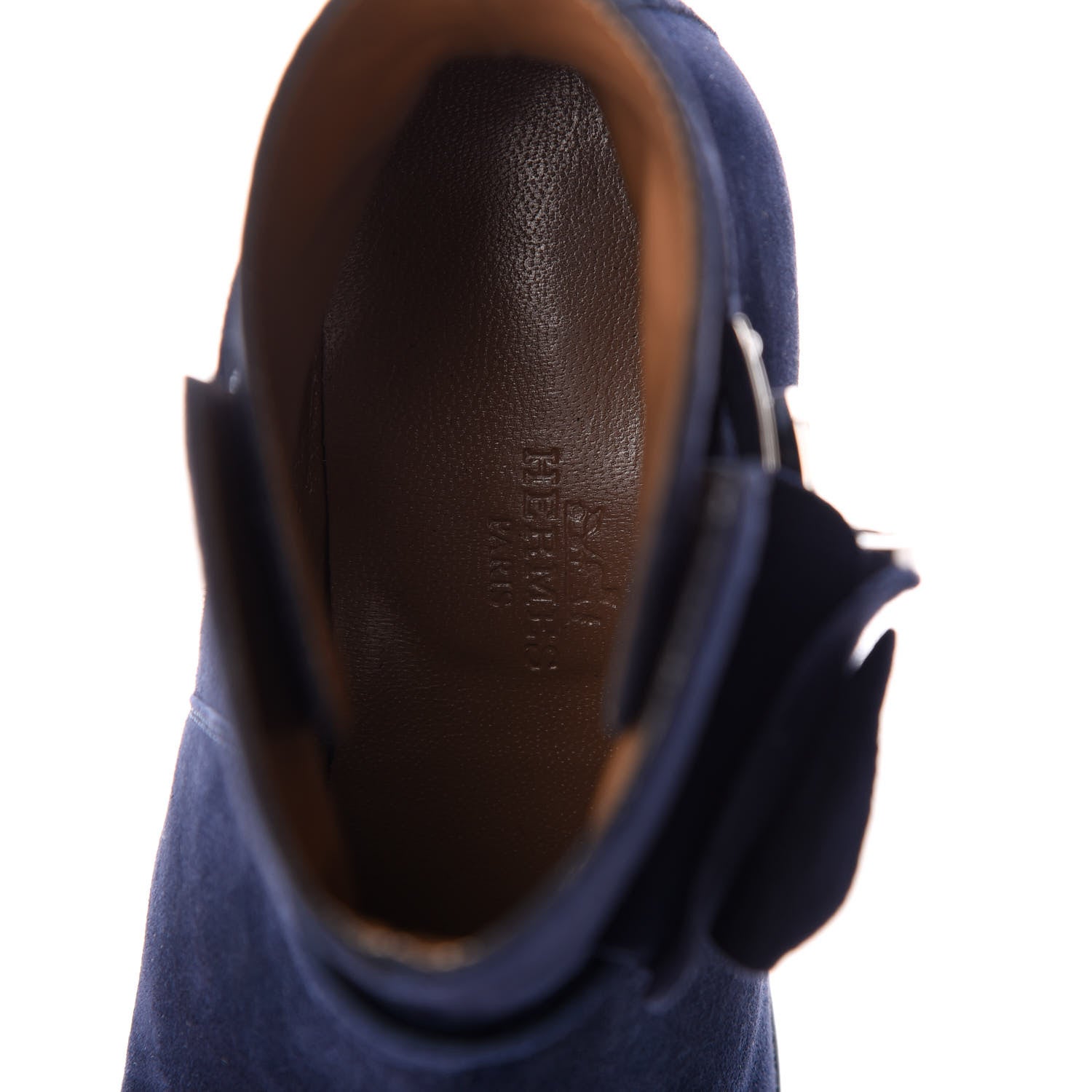 Hermes Suede Calfskin Neo Ankle Boots 36 Marine 5 of 7