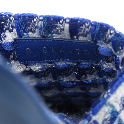 Chanel Tweed CC Flat Mules XS Blue 9 of 10