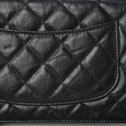Chanel Aged Calfskin Reissue Wallet On Chain WOC So Black 9 of 12