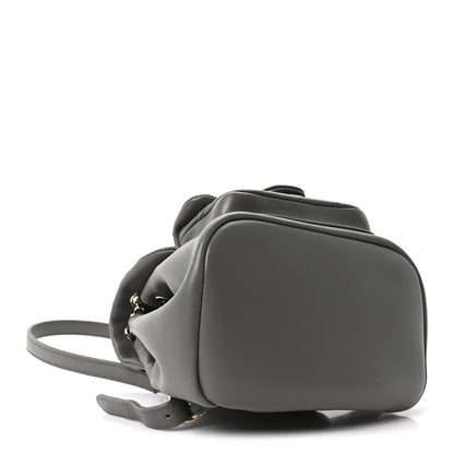 Chanel Lambskin Quilted Small Duma Drawstring Backpack Grey 3 of 9
