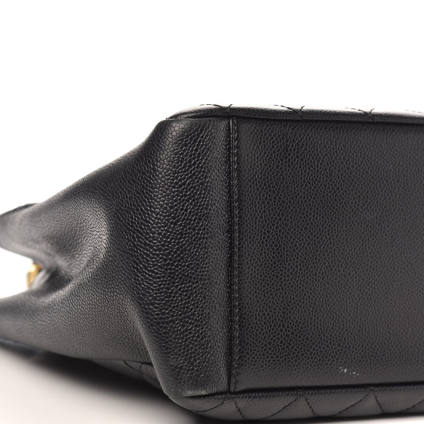 Caviar Quilted Grand Shopping Tote GST Black