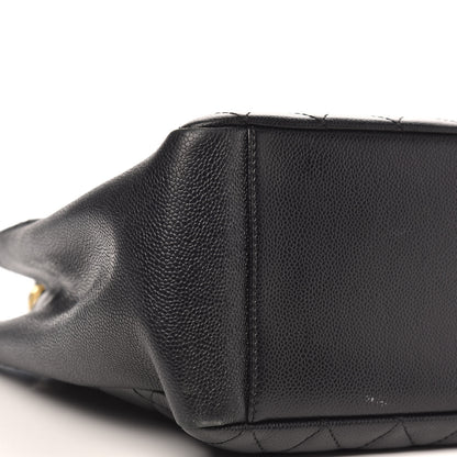 Chanel Caviar Quilted Grand Shopping Tote GST Black 8 of 12