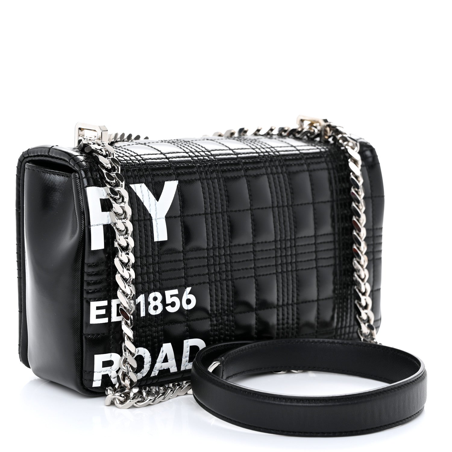 Burberry Quilted Horseferry Print Small Lola Bag Black 3 of 10