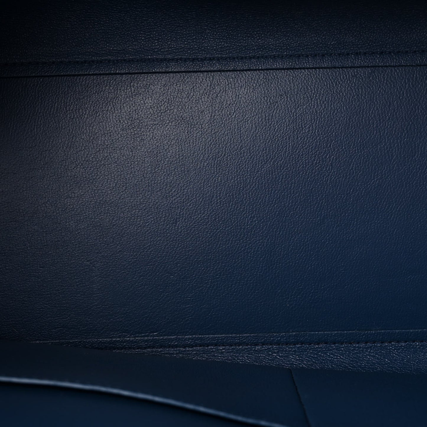 Drummed Calfskin Suede Small Trapeze  Blue