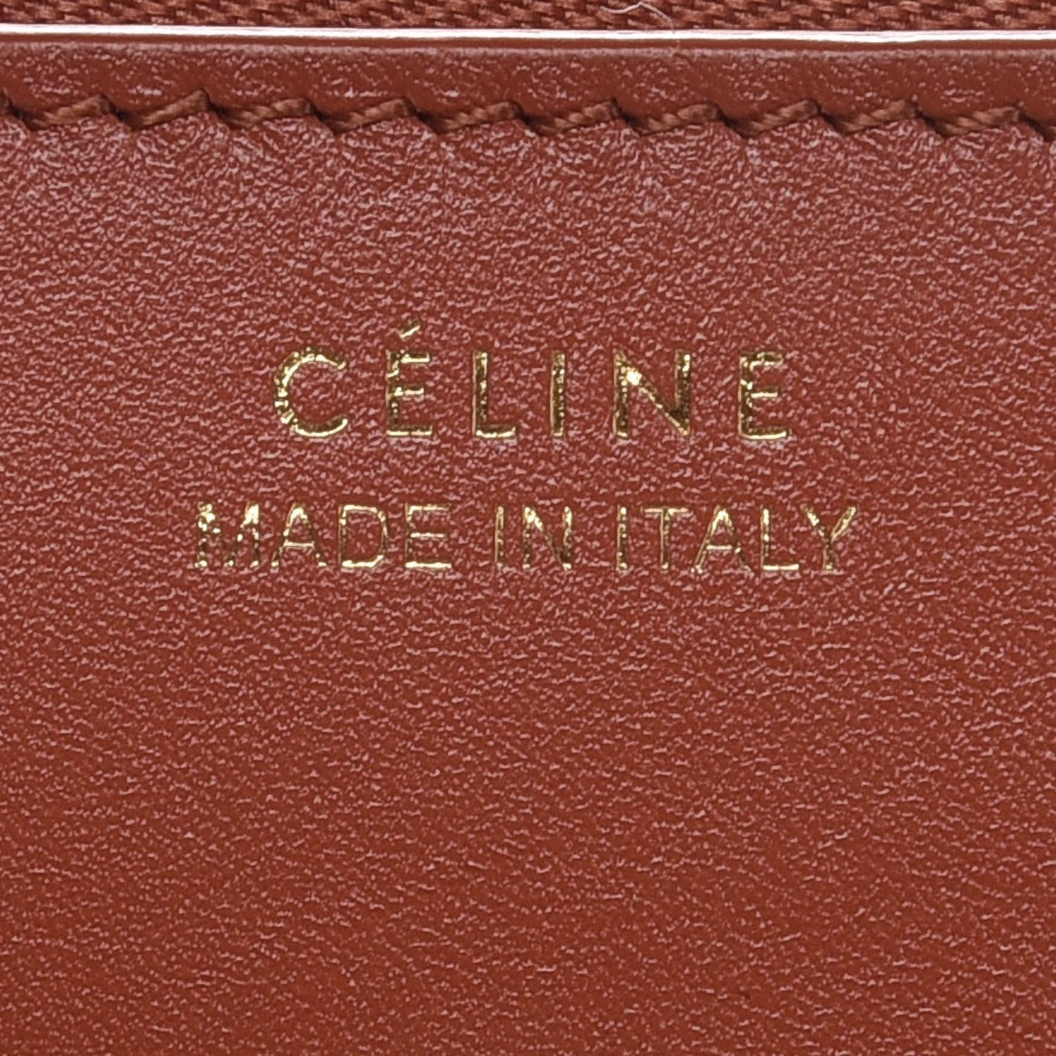 Celine Shiny Smooth Calfskin Zebra Printed Calf Hair Small Twisted Cabas Chalk Brick 7 of 12
