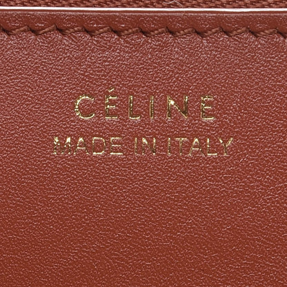 Celine Shiny Smooth Calfskin Zebra Printed Calf Hair Small Twisted Cabas Chalk Brick 7 of 12