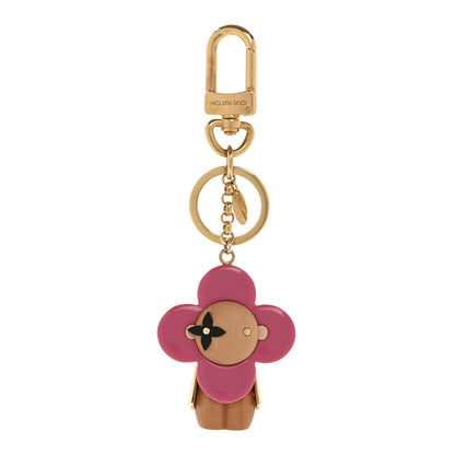 Louis Vuitton Resin Wood Vivienne Bag Charm Pink 1 of 4