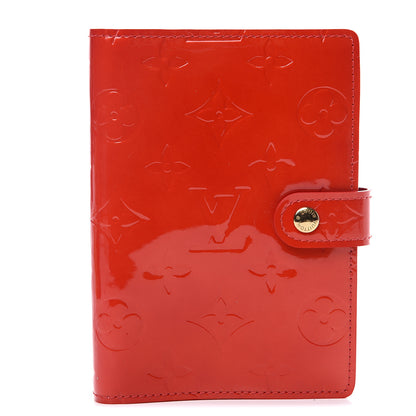 Louis Vuitton Vernis Small Ring Agenda Cover Red 1 of 7
