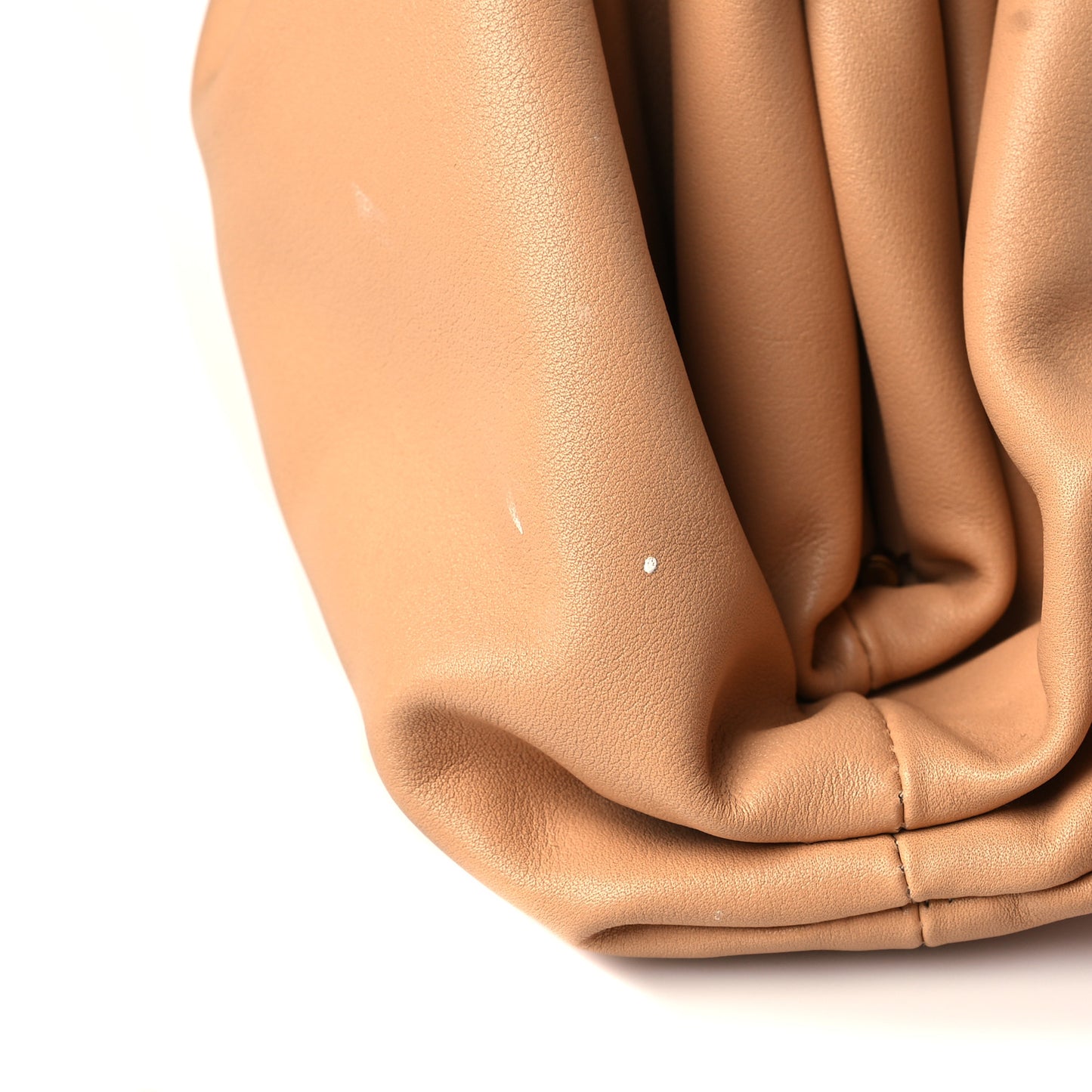 Smooth Butter Calf The Pouch Oversized Clutch Almond
