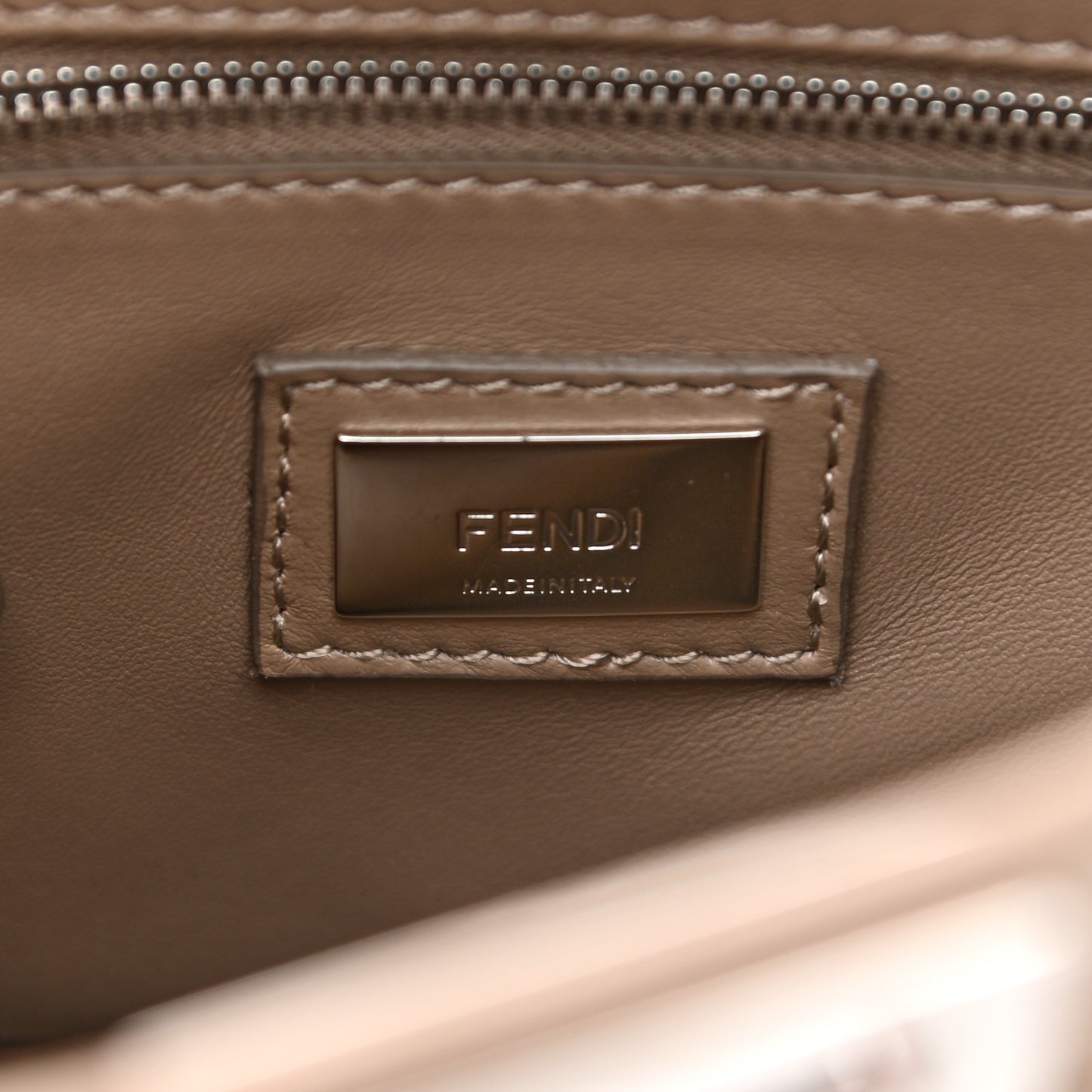 Nappa Mini Peekaboo Iconic Satchel Tortora
