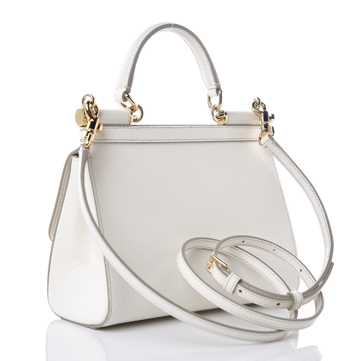 Dauphine Small Miss Sicily Satchel White