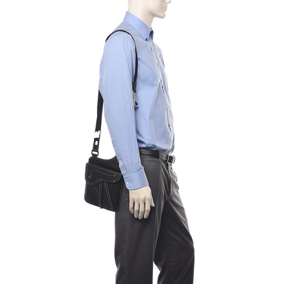 Christian Dior Calfskin Mens Messenger Bag Black 2 of 11