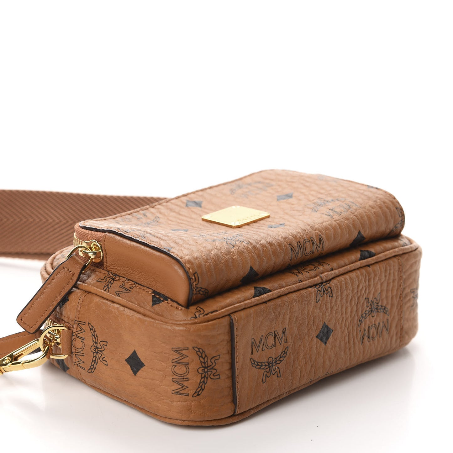 Visetos Klassik Crossbody Bag Cognac