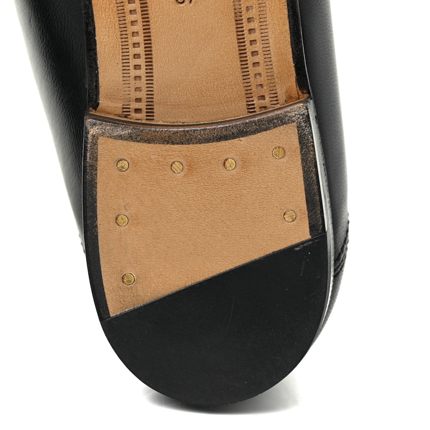 Gucci Calfskin Womens Jordaan Loafers 37 Black 9 of 19