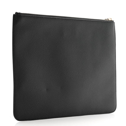 Givenchy Calfskin Cobra Print Zip Pouch Black 3 of 10