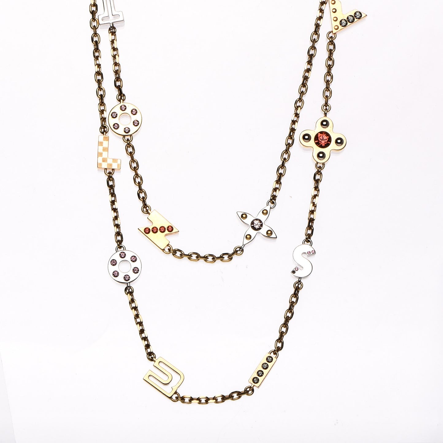 Love Letters Timeless Long Necklace Gold