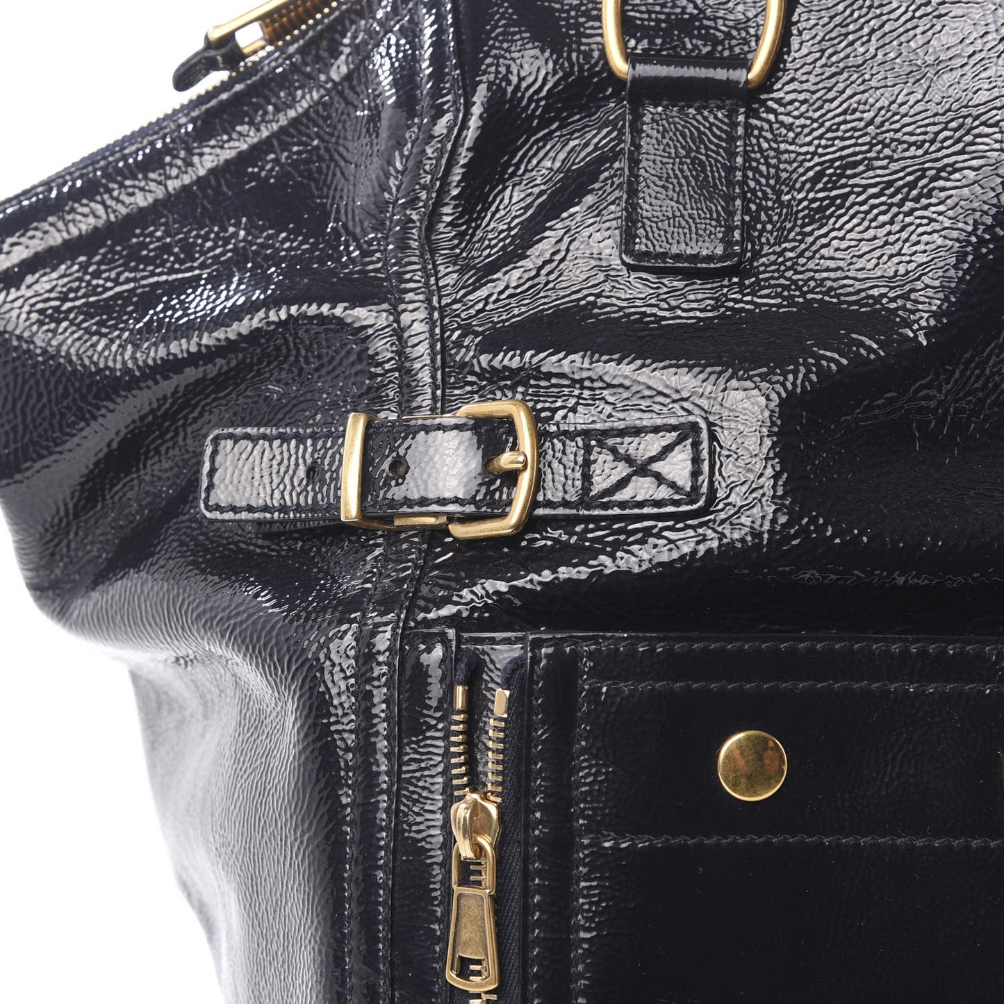 Patent Large Downtown Tote Black