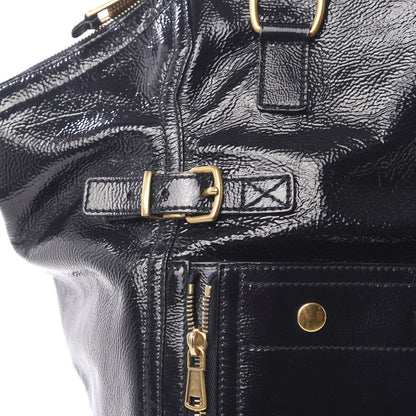 Saint Laurent Patent Large Downtown Tote Black 7 of 9