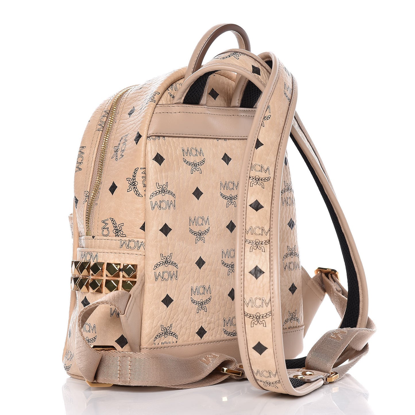 Visetos Side Stud Mini Stark Backpack Beige
