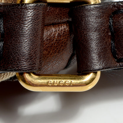 Gucci Monogram Medium Jockey Tote Brown 8 of 8