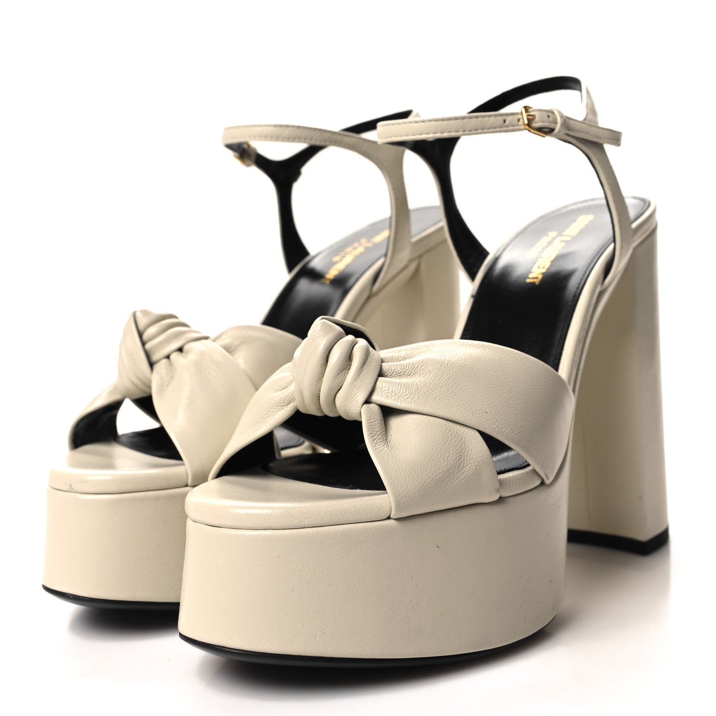 Vendome Bianca 85 Platform Sandals 38 Pearl
