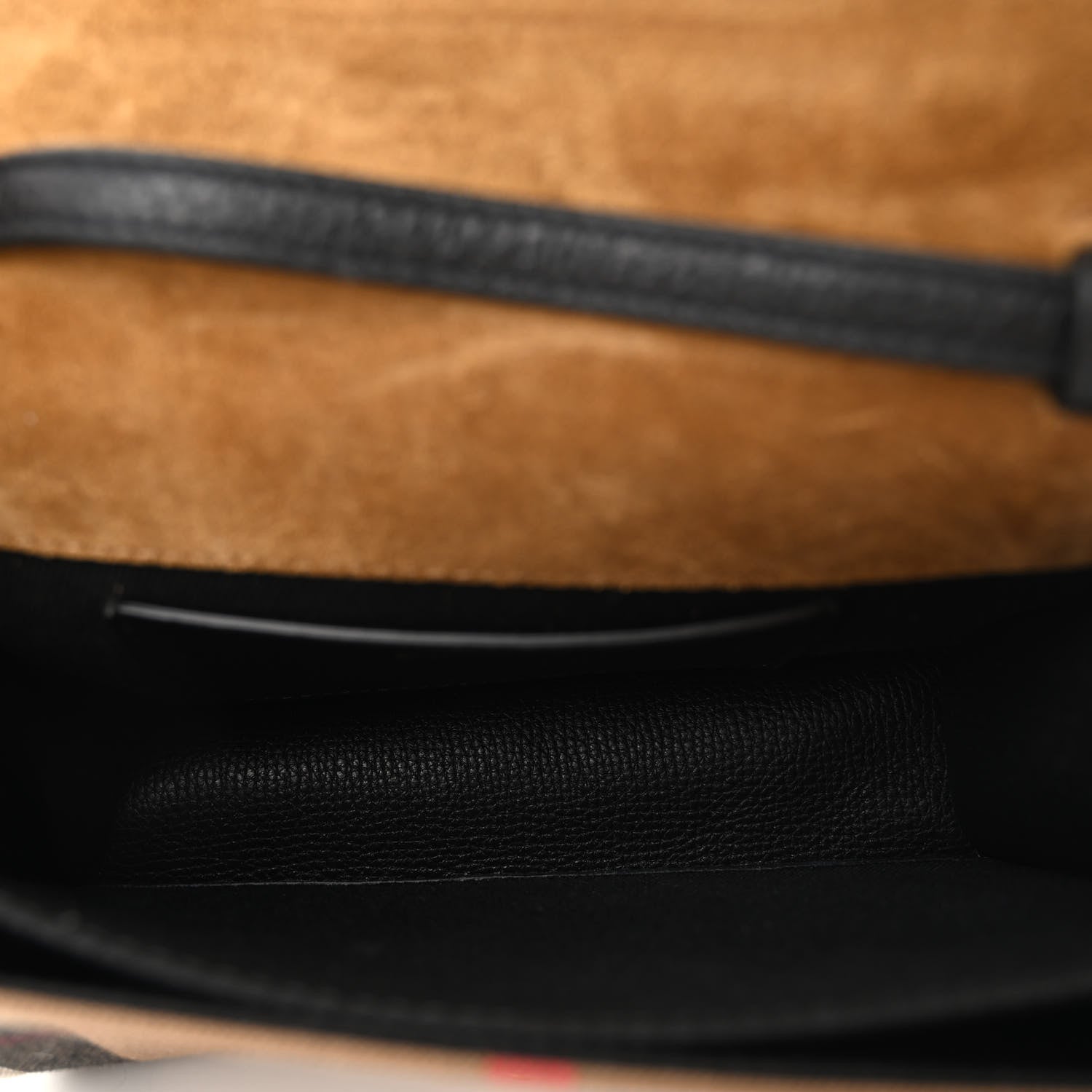 Burberry Derby Calfskin House Check Baby Macken Crossbody Bag Black 5 of 9