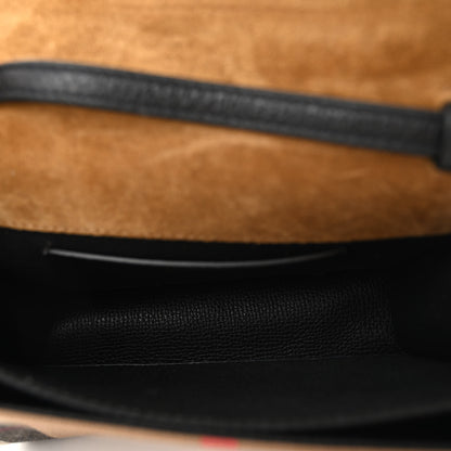 Burberry Derby Calfskin House Check Baby Macken Crossbody Bag Black 5 of 9