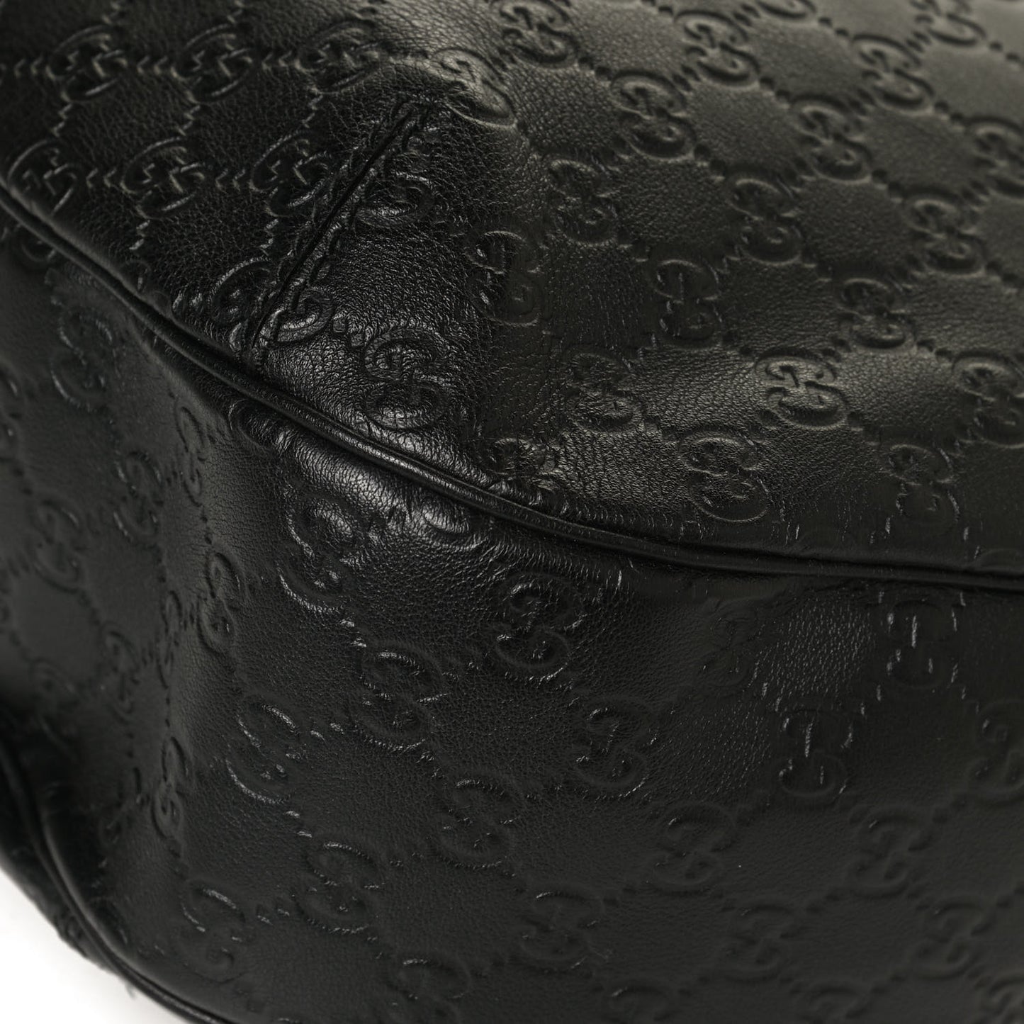 Guccissima Large New Ladies Web Hobo Black