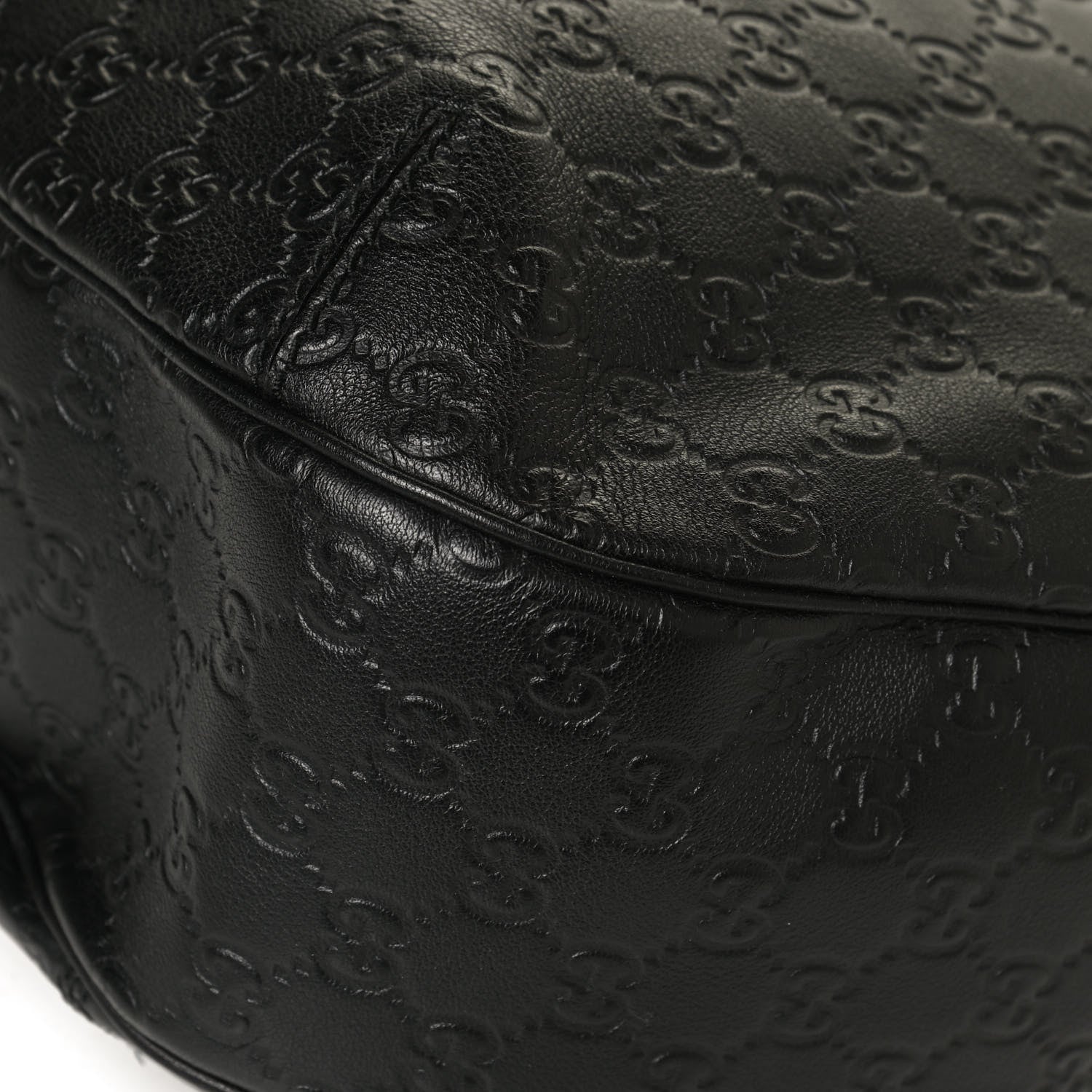 Gucci Guccissima Large New Ladies Web Hobo Black 11 of 13