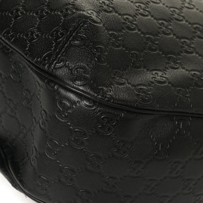 Gucci Guccissima Large New Ladies Web Hobo Black 11 of 13