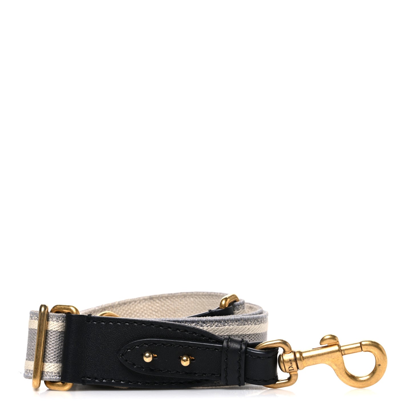 Canvas Embroidered Adjustable Shoulder Strap Grey