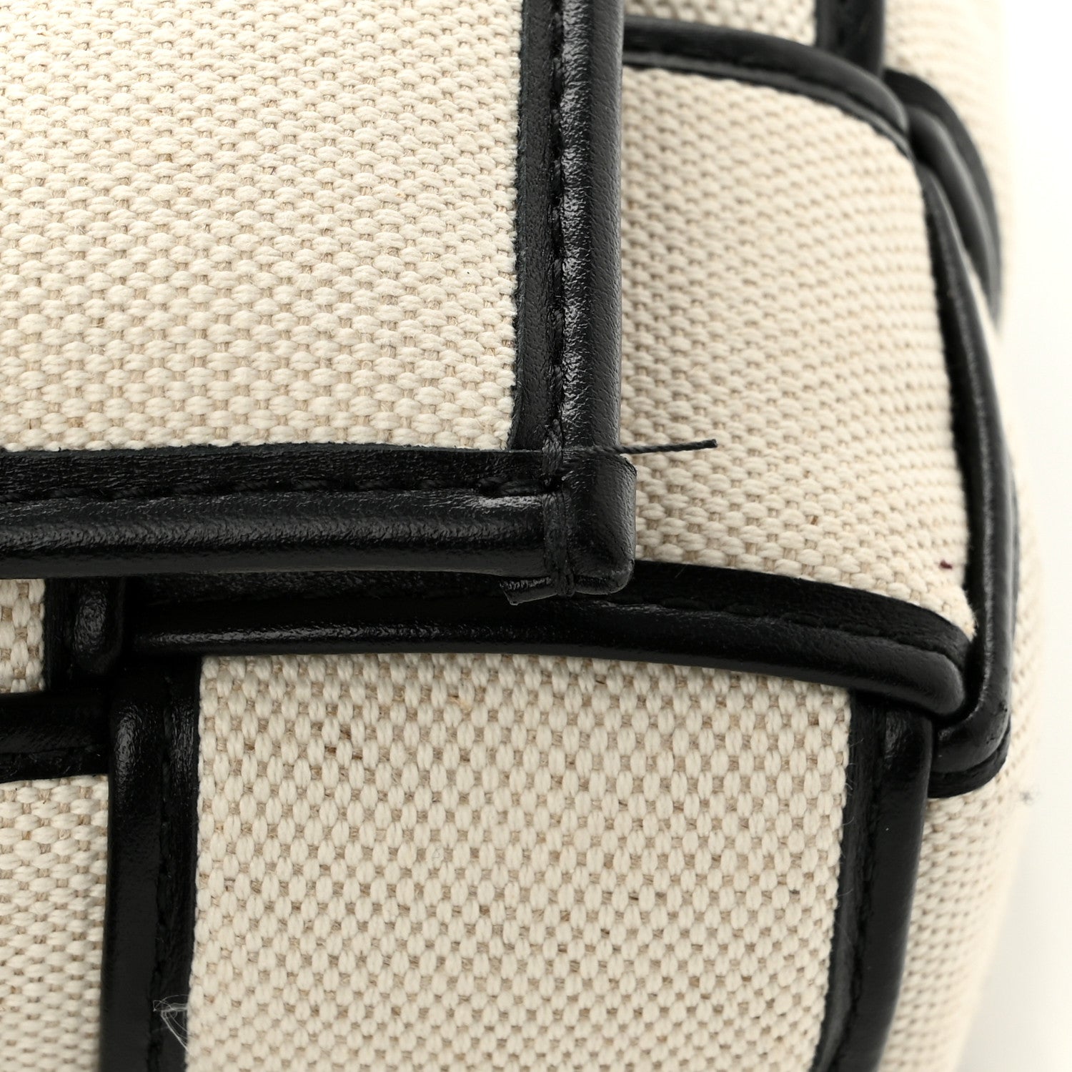 Bottega Veneta Denim Maxi Intrecciato Padded Cassette Crossbody Bag Natural Black 10 of 10