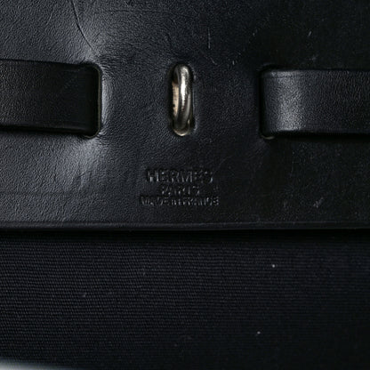 Hermes Toile Vache Calfskin Herbag 39 MM Black 6 of 10