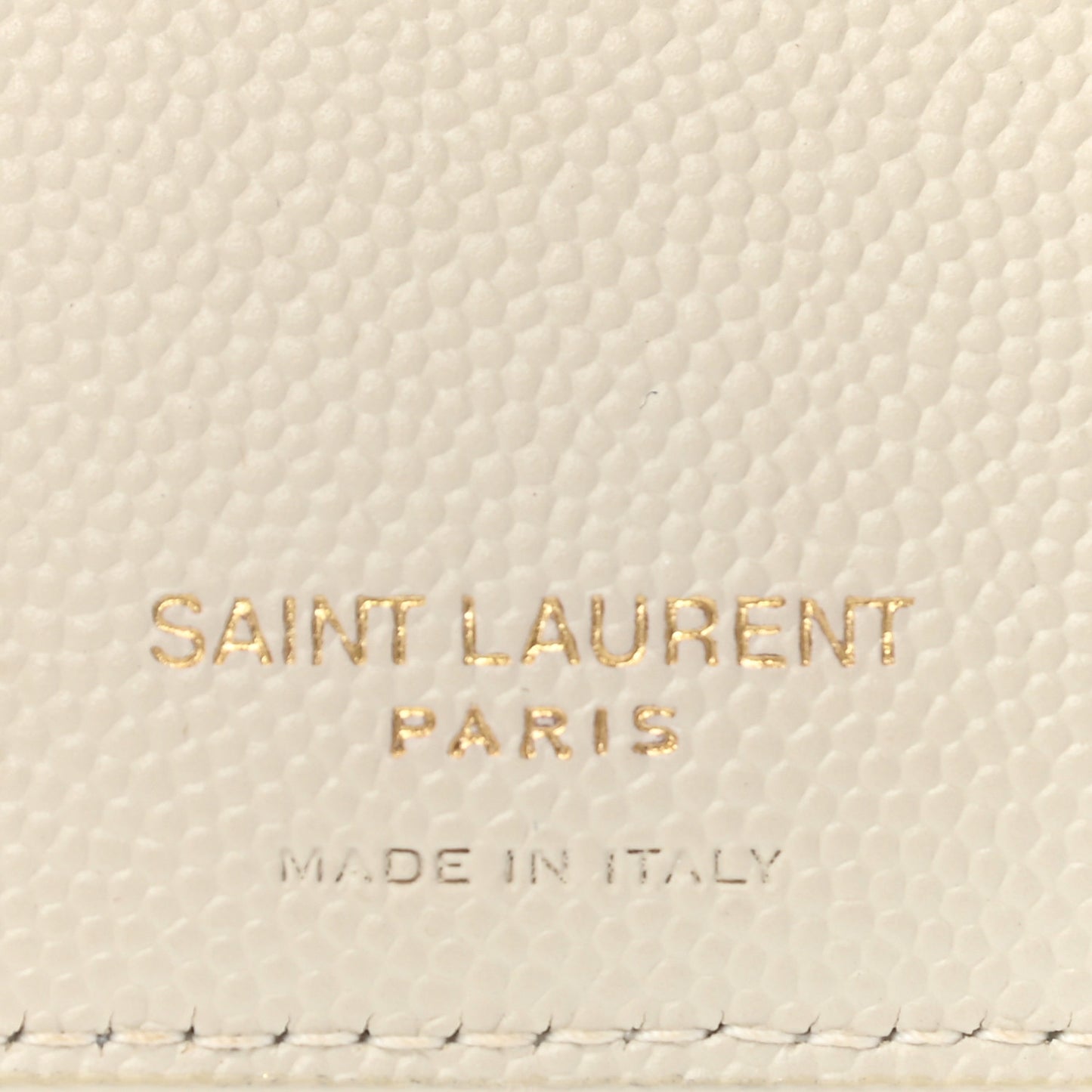 Grain De Poudre Matelasse Chevron Monogram Zipped Card Case Crema Soft