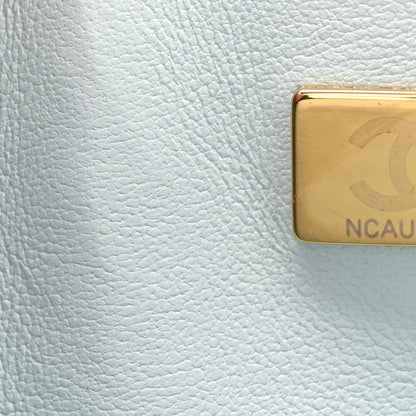 Chanel Caviar Quilted Small Double Flap Light Blue 7 of 11