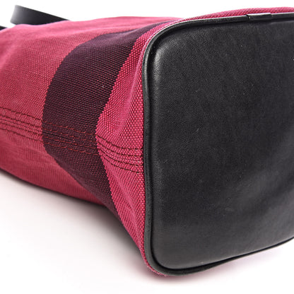 Burberry Overdyed Canvas Mega Check Mini Ashby Tassel Crossbody Deep Plum 8 of 9